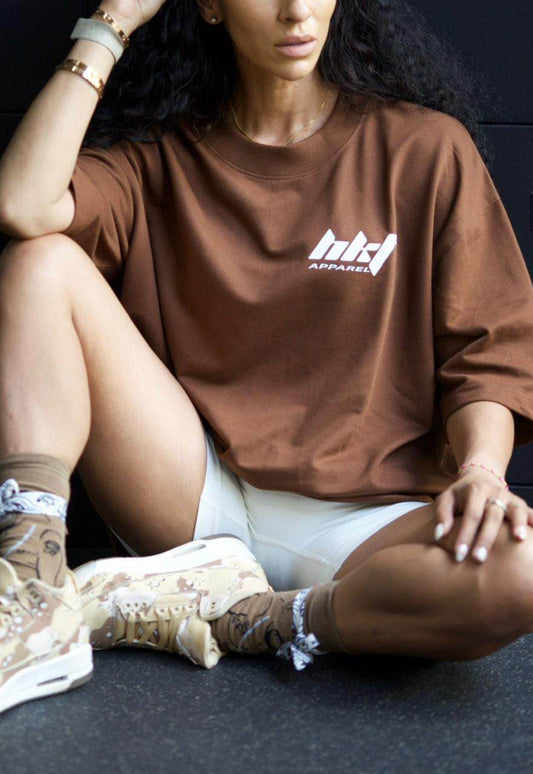 Oversized T   Cocao Brown